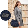 image:imagePurses and Handbags Women Fashion Tote Bag Shoulder Bags Top Handle Satchel Purses Washed Synthetic Leather Handbag2denim Blue