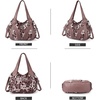 image:imagePurses and Handbags Women Fashion Tote Bag Shoulder Bags Top Handle Satchel Purses Washed Synthetic Leather Handbag3pink Leopard