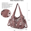 image:imagePurses and Handbags Women Fashion Tote Bag Shoulder Bags Top Handle Satchel Purses Washed Synthetic Leather Handbag3pink Leopard