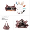 image:imagePurses and Handbags Women Fashion Tote Bag Shoulder Bags Top Handle Satchel Purses Washed Synthetic Leather Handbag3pink Leopard
