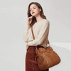 image:imagePurses and Handbags Women Fashion Tote Bag Shoulder Bags Top Handle Satchel Purses Washed Synthetic Leather Handbag452caramel