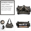 image:imagePurses and Handbags Women Fashion Tote Bag Shoulder Bags Top Handle Satchel Purses Washed Synthetic Leather HandbagNylondgray