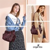 image:imagePurses and Handbags Women Fashion Tote Bag Shoulder Bags Top Handle Satchel Purses Washed Synthetic Leather HandbagRetro Dpink