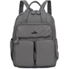 image:imageAngel Kiss Backpack Purse for Women Soft Washed Leather Multi Pocket Casual Travel BackpacksGrey