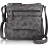 image:imageAngel Kiss Crossbody Bags for Women PU Leather Shoulder Handbag Ladies Purses and Handbag with adjustable Strap26grey