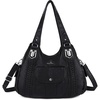 image:imageAngel Kiss Purses and Handbags for Women Washed Vegan Leather Crossbody Hobo Satchel Shoulder Tote Purse1black