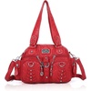 image:imageAngel Kiss Small Purse Handbag for Women Crossbody and Shoulder Bags Multipocket Soft Hobo PursesRed