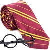 image:imageAngel Kiss Wizard Cosplay Tie for Halloween Dress Up Themed Party Costume Accessory Unisex Striped Necktie for Adults ampTeensRed