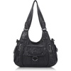 image:imageAngel Kiss Womens Shoulder Bag Vegan Leather Hobo Purses and Handbags Satchel Tote Bags for Women with Adjustable StrapBlack