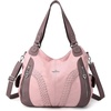 image:imagePurses and Handbags Women Fashion Tote Bag Shoulder Bags Top Handle Satchel Purses Washed Synthetic Leather HandbagNylonpink