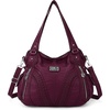 image:imagePurses and Handbags Women Fashion Tote Bag Shoulder Bags Top Handle Satchel Purses Washed Synthetic Leather HandbagPred