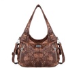 image:imagePurses and Handbags Women Fashion Tote Bag Shoulder Bags Top Handle Satchel Purses Washed Synthetic Leather HandbagRetro Brown
