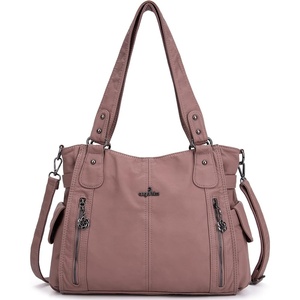 image:imageAngel Kiss Handbags for Womens TopHandle Hobo Purse Roomy Casual Shoulder Bags PU Tote Satchel Purse for Women6802pink