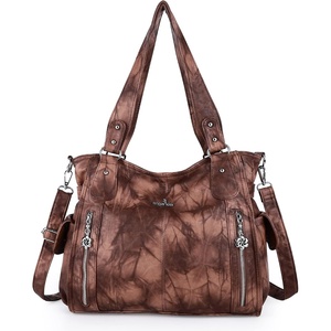image:imageAngel Kiss Handbags for Womens TopHandle Hobo Purse Roomy Casual Shoulder Bags PU Tote Satchel Purse for Women7028brown