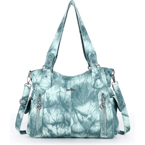 image:imageAngel Kiss Handbags for Womens TopHandle Hobo Purse Roomy Casual Shoulder Bags PU Tote Satchel Purse for Women7028green