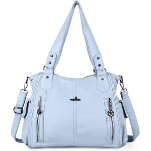 image:imageAngel Kiss Handbags for Womens TopHandle Hobo Purse Roomy Casual Shoulder Bags PU Tote Satchel Purse for WomenLblue