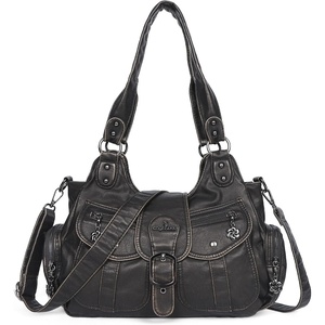 image:imageAngel Kiss Hobo Bags for Women Vegan Leather Shoulder Purses and Handbags Ladies Roomy Tote Bags Purse with Crossbody StrapBronze
