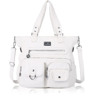 image:imageAngel Kiss Large Purses for Women Soft PU Leather Hobo Bag for Women Shoulder Bags25white