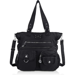 image:imageAngel Kiss Large Purses for Women Soft PU Leather Hobo Bag for Women Shoulder BagsBlack