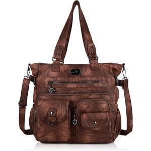 image:imageAngel Kiss Large Purses for Women Soft PU Leather Hobo Bag for Women Shoulder BagsStylish Brown