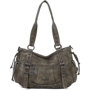 image:imageAngel Kiss Shoulder Bag For Women Multi Pocket Retro Hobo Handbags Satchel Tote BagGreen