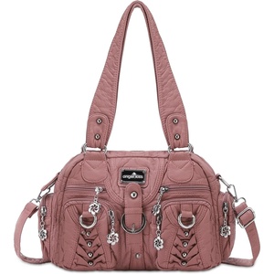 image:imageAngel Kiss Small Purse Handbag for Women Crossbody and Shoulder Bags Multipocket Soft Hobo Purses10pink
