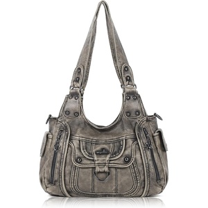 image:imageAngel Kiss Womens Shoulder Bag Vegan Leather Hobo Purses and Handbags Satchel Tote Bags for Women with Adjustable StrapBronze