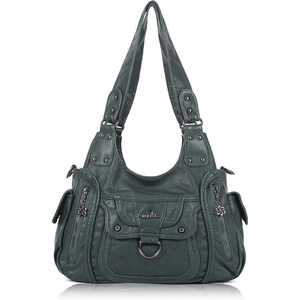 image:imageAngel Kiss Womens Shoulder Bag Vegan Leather Hobo Purses and Handbags Satchel Tote Bags for Women with Adjustable StrapGreen