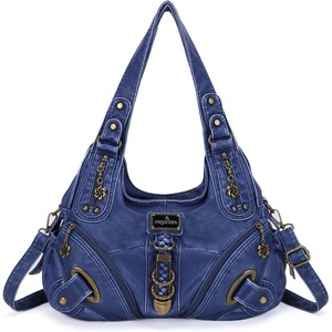 image:imageAngelkiss Hobo Purses and handbags for Women Satchel Handbag Women Purses Large Daily Shoulder Bags801blue