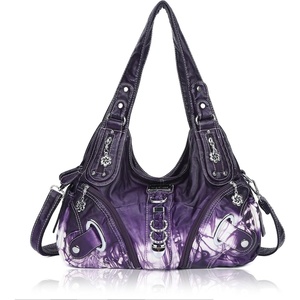 image:imageAngelkiss Hobo Purses and handbags for Women Satchel Handbag Women Purses Large Daily Shoulder BagsAmaranth Red