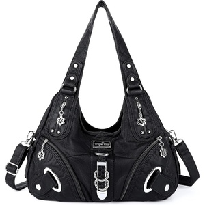 image:imageAngelkiss Hobo Purses and handbags for Women Satchel Handbag Women Purses Large Daily Shoulder BagsBlack