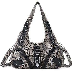 image:imageAngelkiss Hobo Purses and handbags for Women Satchel Handbag Women Purses Large Daily Shoulder BagsBrownblackleopard