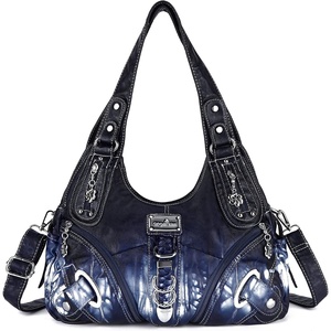 image:imageAngelkiss Hobo Purses and handbags for Women Satchel Handbag Women Purses Large Daily Shoulder BagsDeep Blue