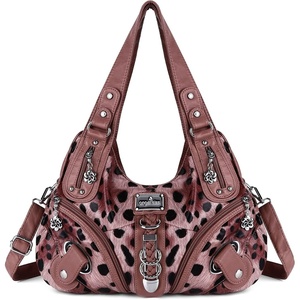 image:imageAngelkiss Hobo Purses and handbags for Women Satchel Handbag Women Purses Large Daily Shoulder BagsLeopard Pink