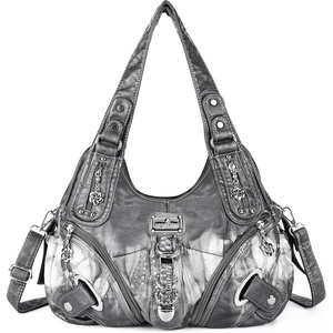 image:imageAngelkiss Hobo Purses and handbags for Women Satchel Handbag Women Purses Large Daily Shoulder BagsSmoky Grey