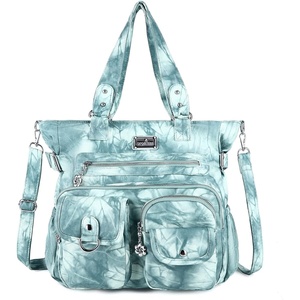 image:imageAngelkiss Purses Handbags for Women PU Tote Satchel Bags for Women Pockets Shoulder Bags7028blue Green