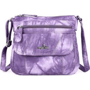 image:imageAngelkiss Small Womens Crossbody Bag Leather Shoulder Purse for Women Hobo Bag with Adjustable Shoulder Strap1purple
