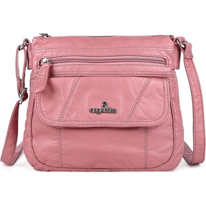 image:imageAngelkiss Small Womens Crossbody Bag Leather Shoulder Purse for Women Hobo Bag with Adjustable Shoulder StrapPink