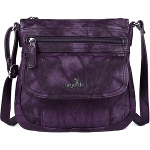 image:imageAngelkiss Small Womens Crossbody Bag Leather Shoulder Purse for Women Hobo Bag with Adjustable Shoulder StrapPurple