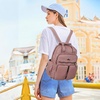image:imageAngel Kiss Backpack Purse for Women Soft Washed Leather Multi Pocket Casual Travel BackpacksPink