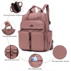 image:imageAngel Kiss Backpack Purse for Women Soft Washed Leather Multi Pocket Casual Travel BackpacksPink