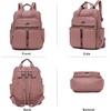 image:imageAngel Kiss Backpack Purse for Women Soft Washed Leather Multi Pocket Casual Travel BackpacksPink