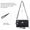 image:imageAngel Kiss Crossbody Bags Small Purses for Women Vegan Leather Cell Phone Wallet Purse with Wristlet Strap1classic Black