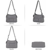 image:imageAngel Kiss Crossbody Bags for Women Ladies Shoulder Handbags and Purses Medium Faux Leather Pocketbooks130grey
