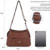 image:imageAngel Kiss Crossbody Bags for Women Ladies Shoulder Handbags and Purses Medium Faux Leather Pocketbooks1brown
