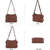 image:imageAngel Kiss Crossbody Bags for Women Ladies Shoulder Handbags and Purses Medium Faux Leather Pocketbooks1brown