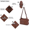 image:imageAngel Kiss Crossbody Bags for Women Ladies Shoulder Handbags and Purses Medium Faux Leather Pocketbooks1brown