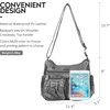 image:imageAngel Kiss Crossbody Bags for Women Ladies Shoulder Handbags and Purses Medium Faux Leather PocketbooksSilver Grey