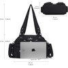 image:imageAngel Kiss Hobo Crossbody Purses for Women Shoulder Bag Multipocket Soft Hobo Purses Removable Strap Leather Handbags11black