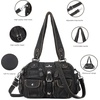 image:imageAngel Kiss Hobo Crossbody Purses for Women Shoulder Bag Multipocket Soft Hobo Purses Removable Strap Leather Handbags145bronze